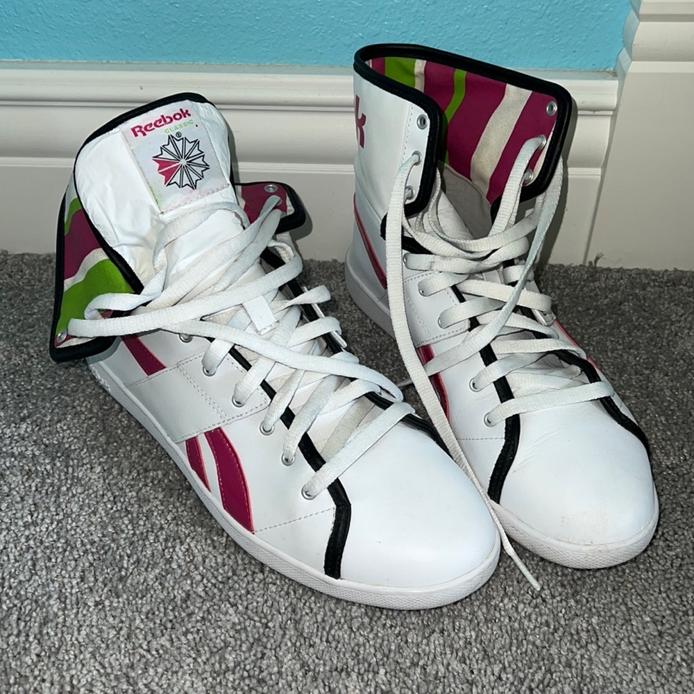 Vintage fold-over high top Reeboks